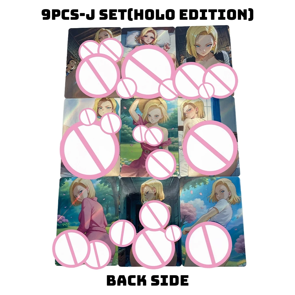 9 قطعة بطاقات أنيمي اليابانية دراغون بول ملابس السباحة Andriod18 مثير بولما نادر ACG NSFW هولو طبعة جمع بطاقة هواية Otaku الهدايا #6