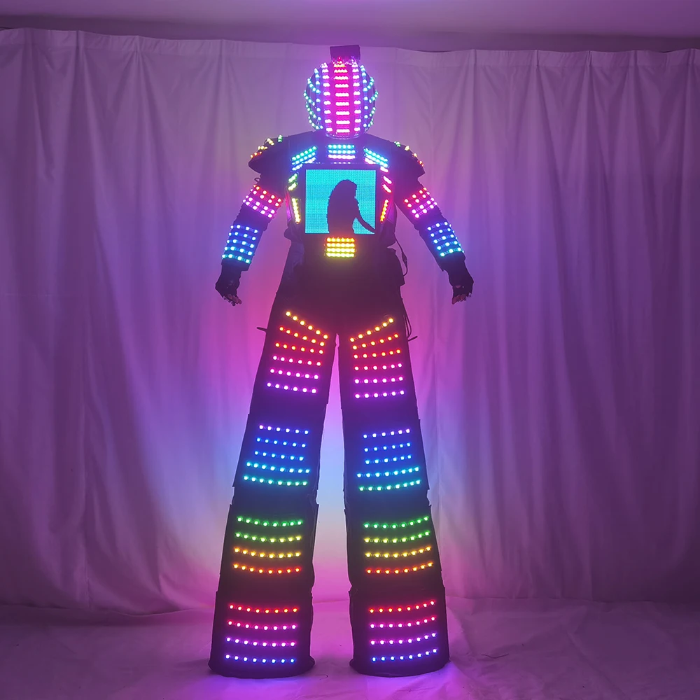 Imagem -02 - Led Predator Robot Traje Stilts Walker Suit Luvas Laser Jaqueta de Evento Jaqueta de Kryoman Roupas