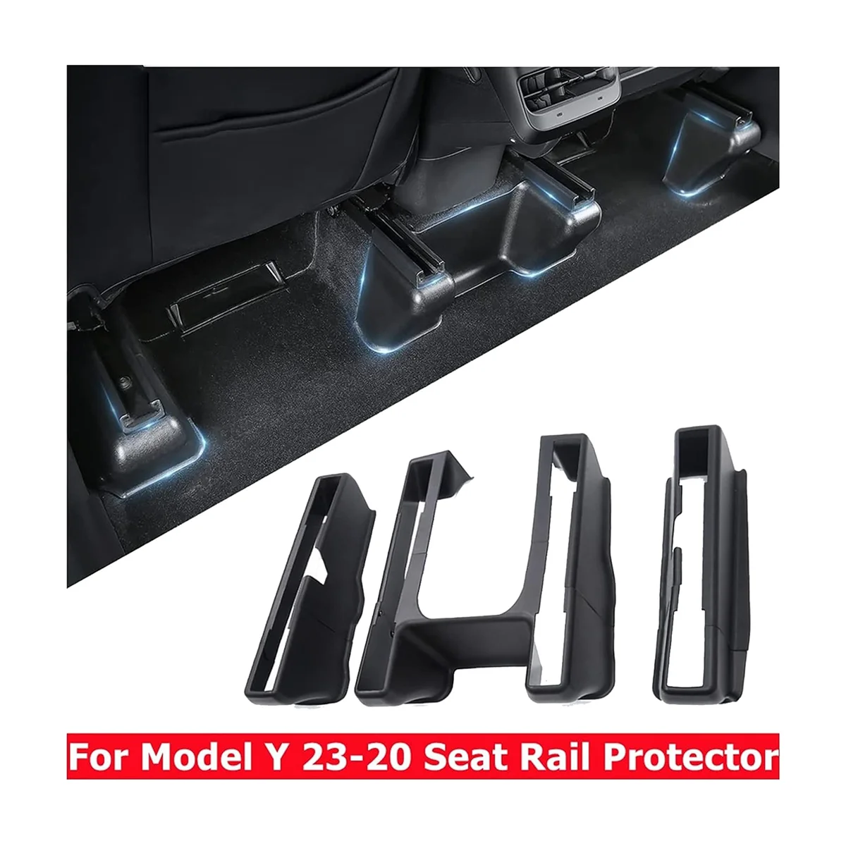 Seat Slider Cover Rear Seat Rails Seat Rail Lower Corner Protector