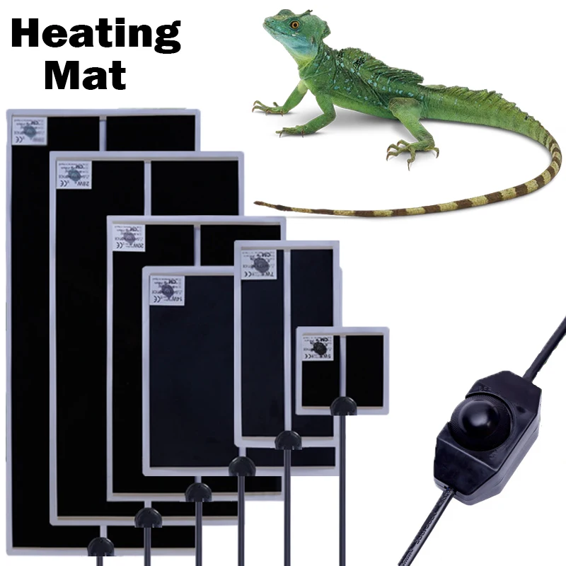 5W-28W Pet Warm Heater Reptile Heating Pad EU Plug Pet Lizard Tortoise Vivarium Terrarium Warm Heater with Thermostat Controller