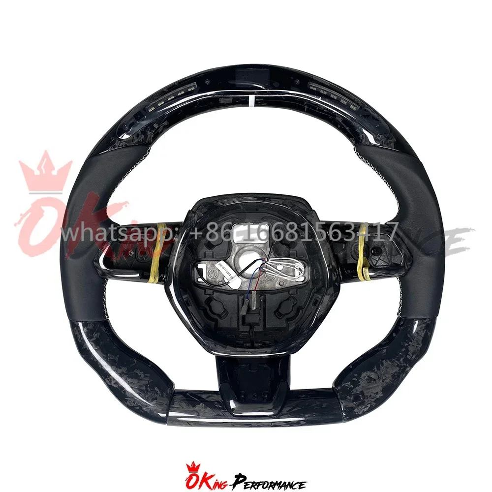 Custom Made Carbon Fiber Steering Wheel For Lamborghini Huracan