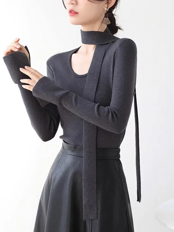 

Ele женский трикотаж с колокольчиками и Saes Long Sve, утягивающий дизайн для осени и зимы, модная внутренняя одежда