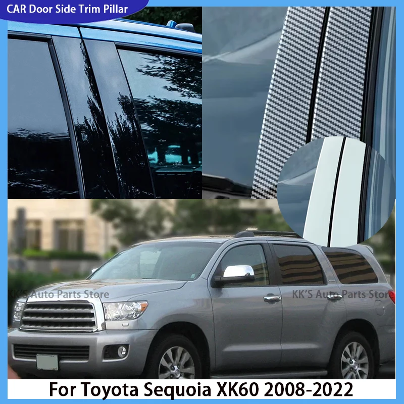 

4Pcs For Toyota Sequoia XK60 2008-2022 2021 2020 Window Sticker Deocr Cover Accessories