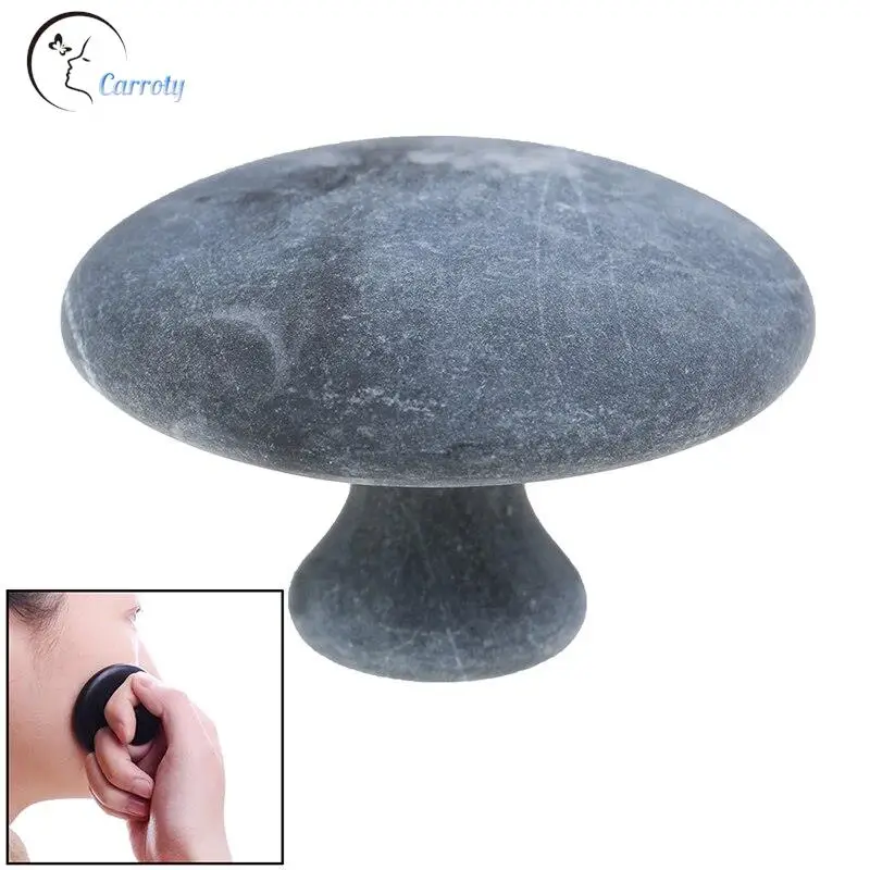 

Health Care Natural Black Ore Stone GuaSha Massage Tool Mushroom Shape Faical Body Anti-wrinkle Relaxation Scraping Therapy