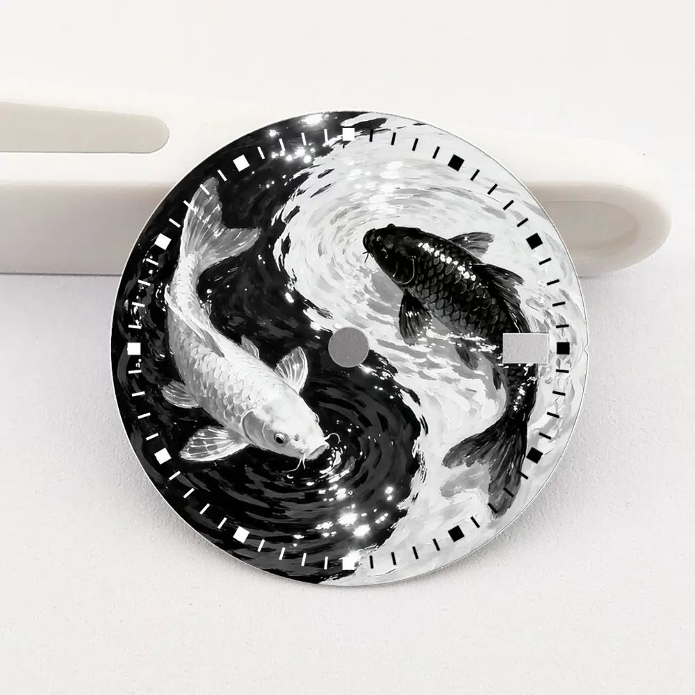 28.5mm Watch Dial NH35 Dial Creative Color-Printed Series Dial Is Suitable for NH35/36 Movement Watch Accessories