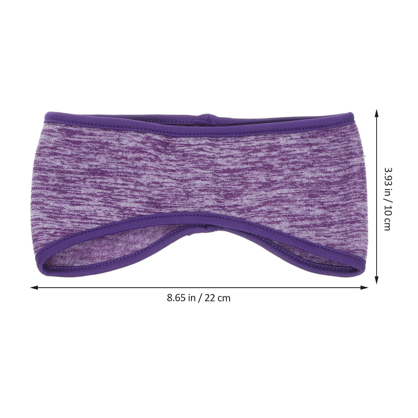 

2Pcs Ear Warmer Fleece Headband Full Cover Muffs Sports Heawraps Cold-Proof Band for Outdoor Activities Purple Grey