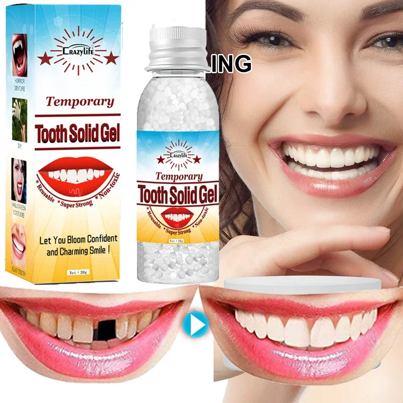 

Resin 20g Temporary Tooth Repair Teeth And Gaps FalseTeeth Solid Glue Denture Adhesive Filling Teeth Whitening Tooth Beauty