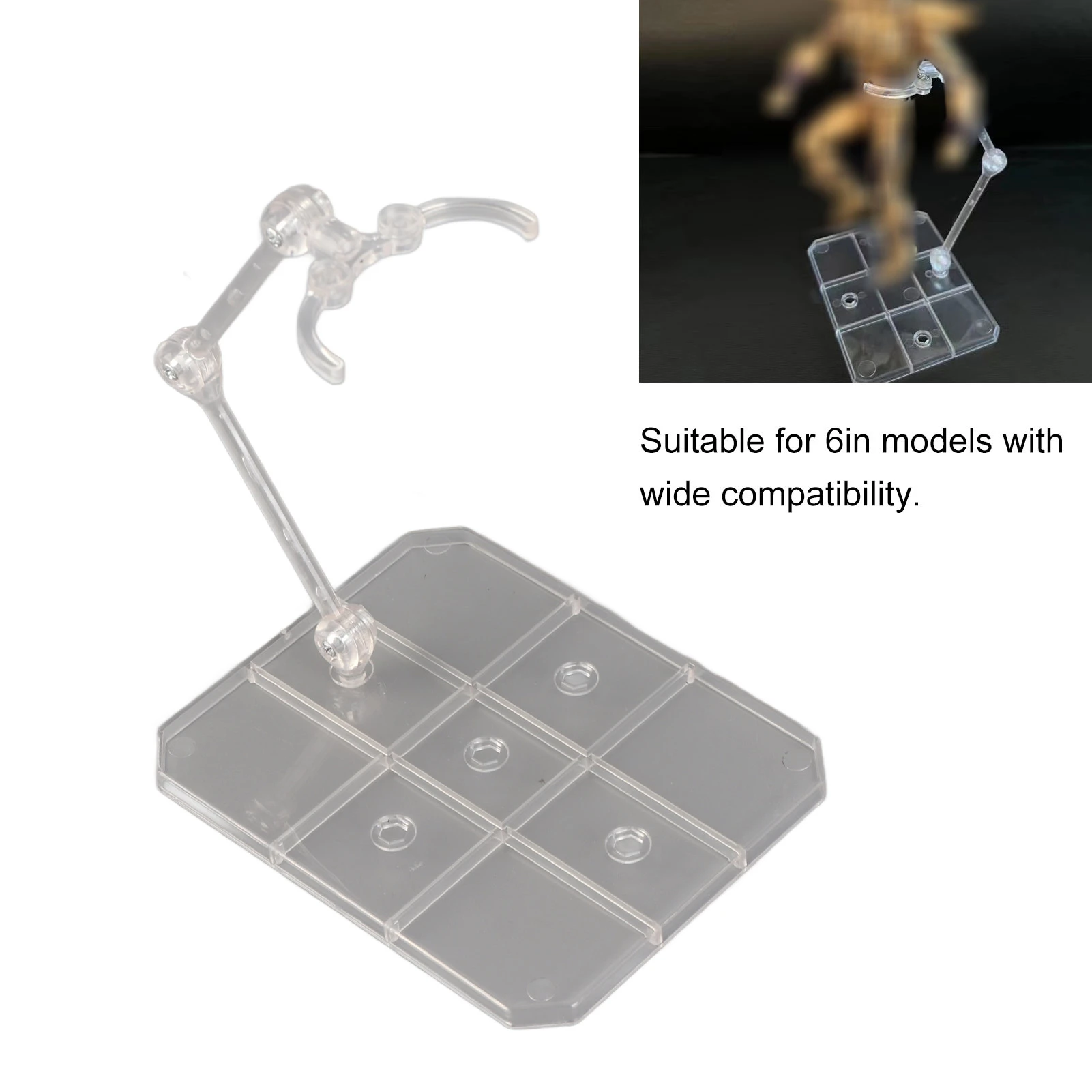 10 sets Action Figure Stand Transparant Acryl Anime Figuur Display Stand Ondersteuning Houder Basis