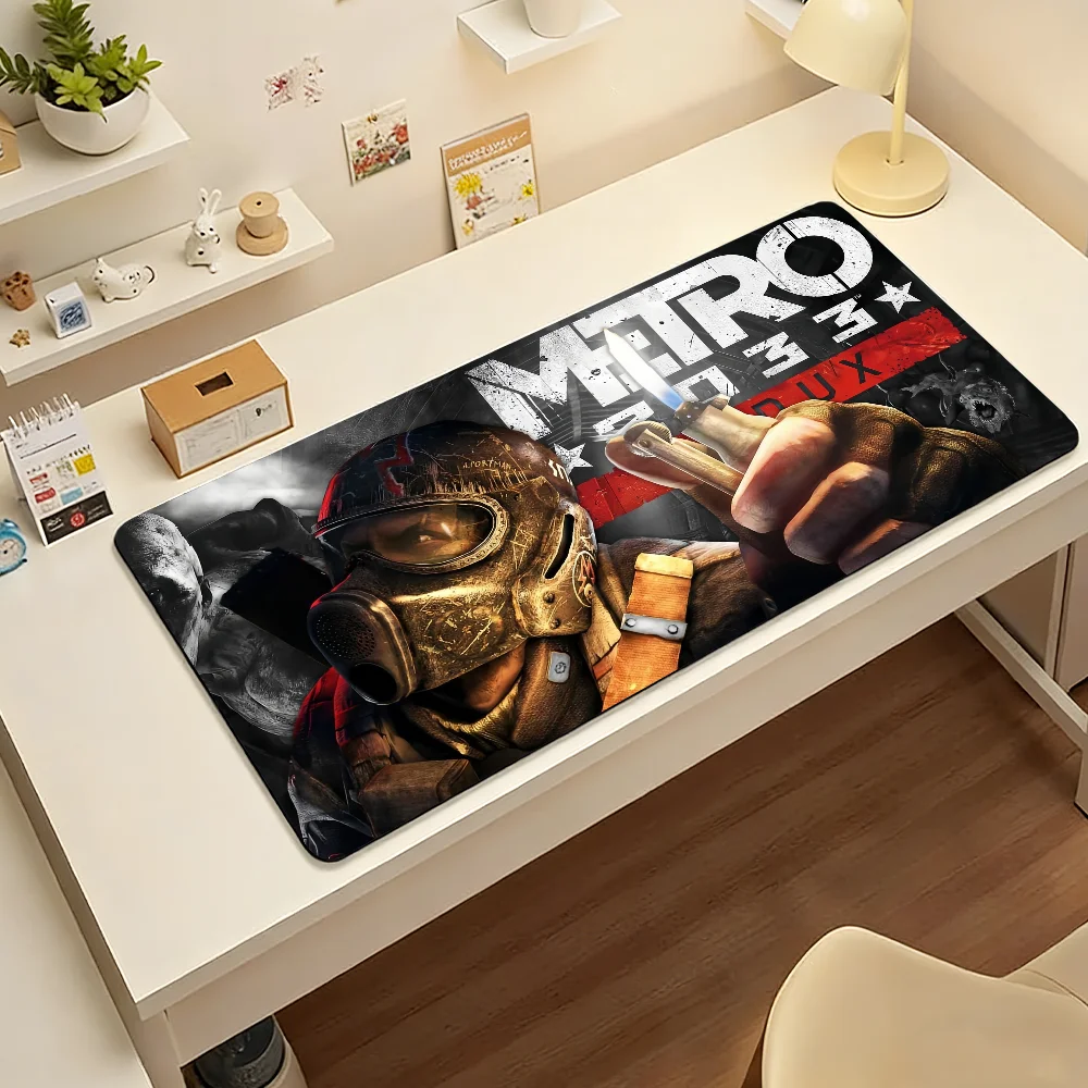 Game M-Metro 2033 Mouse Pad Large Non-Slip Waterproof Mat Stitched Edge Keyboard Pad for Gaming Daily Office