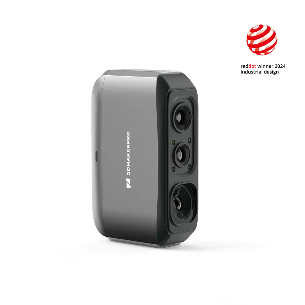 3DMakerpro Moose Lite 3D Scanner Handheld NIR Infrared 0.05mm High Precision Marker-Free Scan for 3D Printing Sculpture Reverse