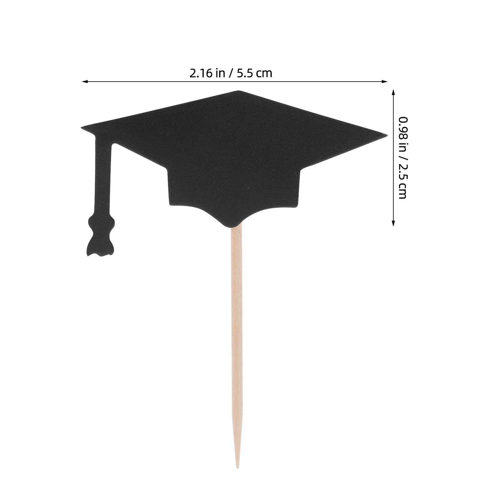 12Pcs Graduation Hat Flags Perfect Party Favors Cake Toppers Small Parts Not for Children Under 3 Cake Sign Flag