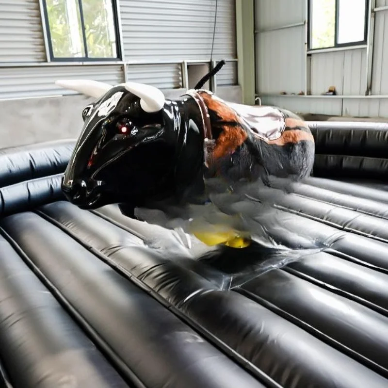 Inflatable Mechanical Competitive Bull Park Machine Electric Competitive Bull Adult Game Mechanical Bull Riding Machine
