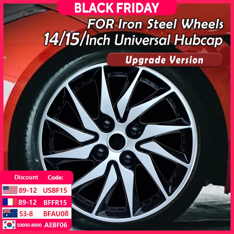 

4 шт. автомобильный универсальный колпак на колеса, замена колпака R14 R15 дюймов, колпаки на ступицу, крышка обода колеса, аксессуары для шин из полипропилена, защелкивающиеся на внедорожник, грузовик