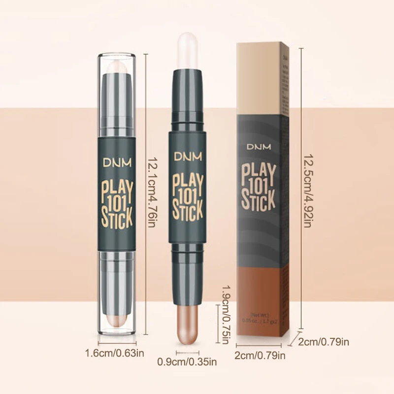 Double-head Makeup Highlighter V Face Concealer Contouring Bronzers Highlighters Pen Cosmetic 3D Makeup Corrector Contour Stick