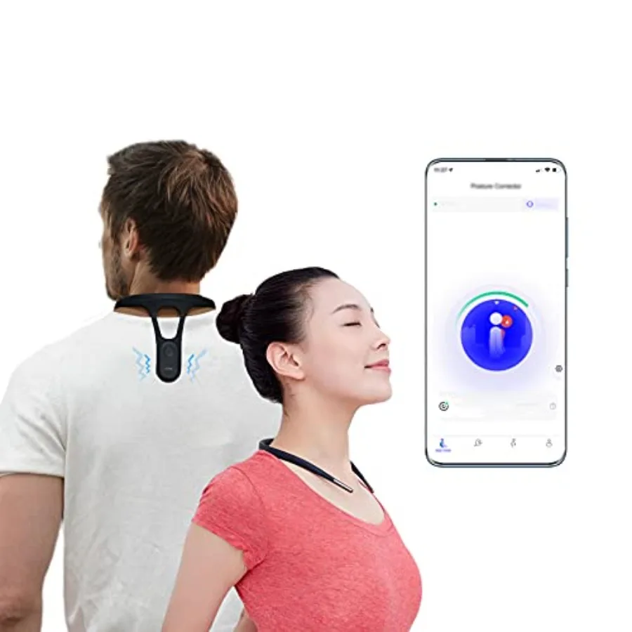 

P1 Smart Posture Trainer and Corrector Control with App Check Posture in Real Time Strapless Boost Health and Temperament