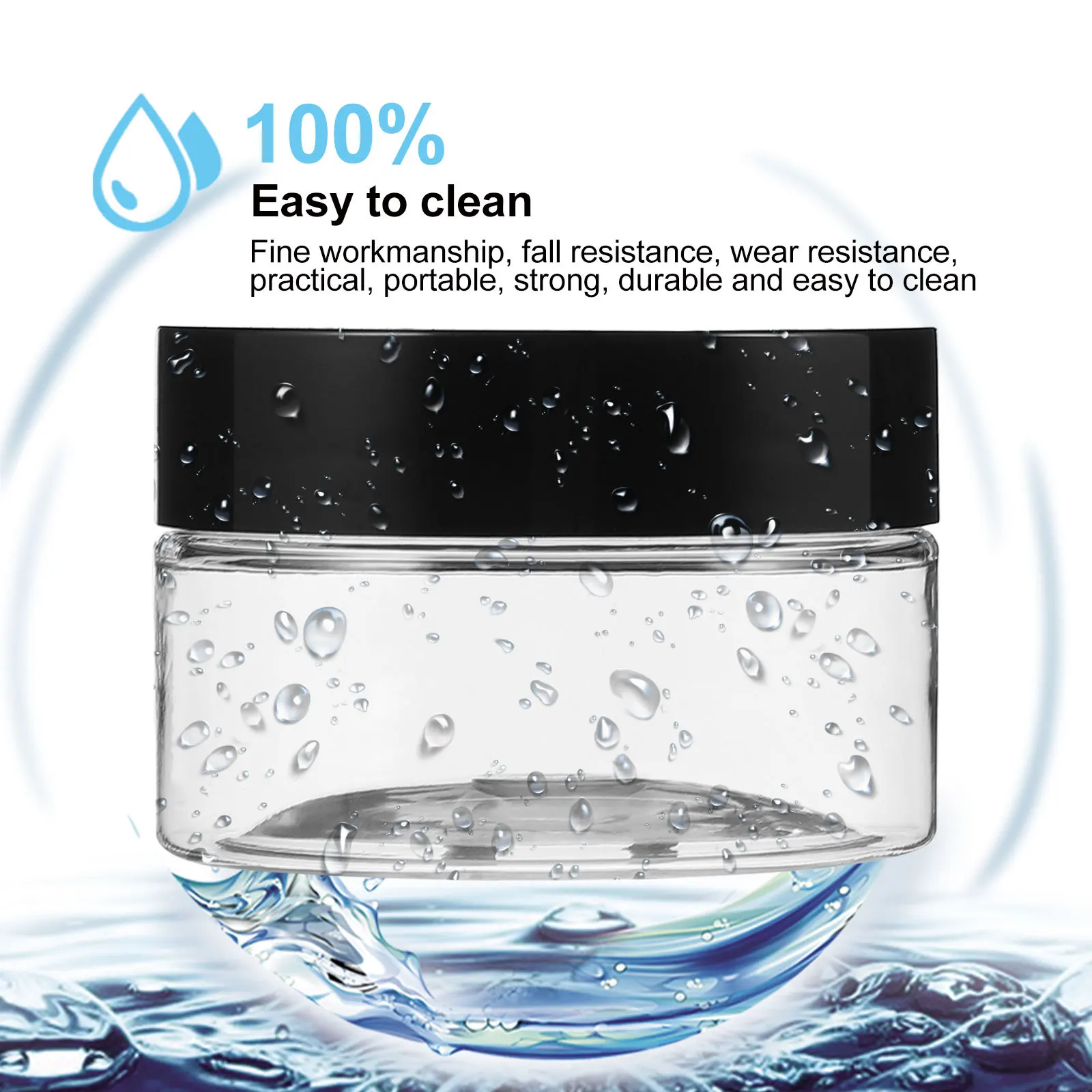 

110Pcs Cream Containers Makeup Spoons Empty Facial Cream Jars Travel Holders Makeup Mask Spoons