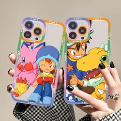 Digimon Digital Monsters Phone Case For IPhone 14 13 12 11 Pro Max Mini X Xs XR 6 7 8 Plus SE 2020 Transparent Case