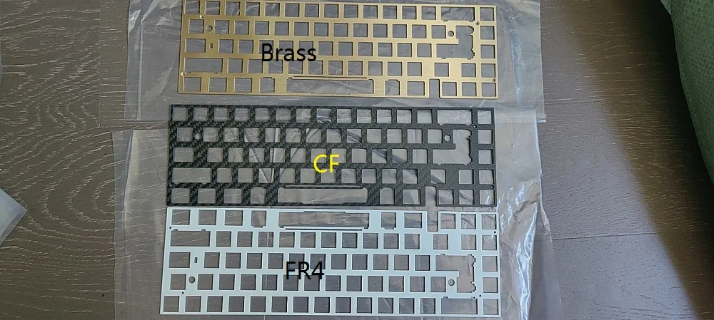 65% NEO Core Plus Mechanical keyboard reinforced plates with PEI PP POM FR4 Brass etc ( for pcb mount stabilizer)