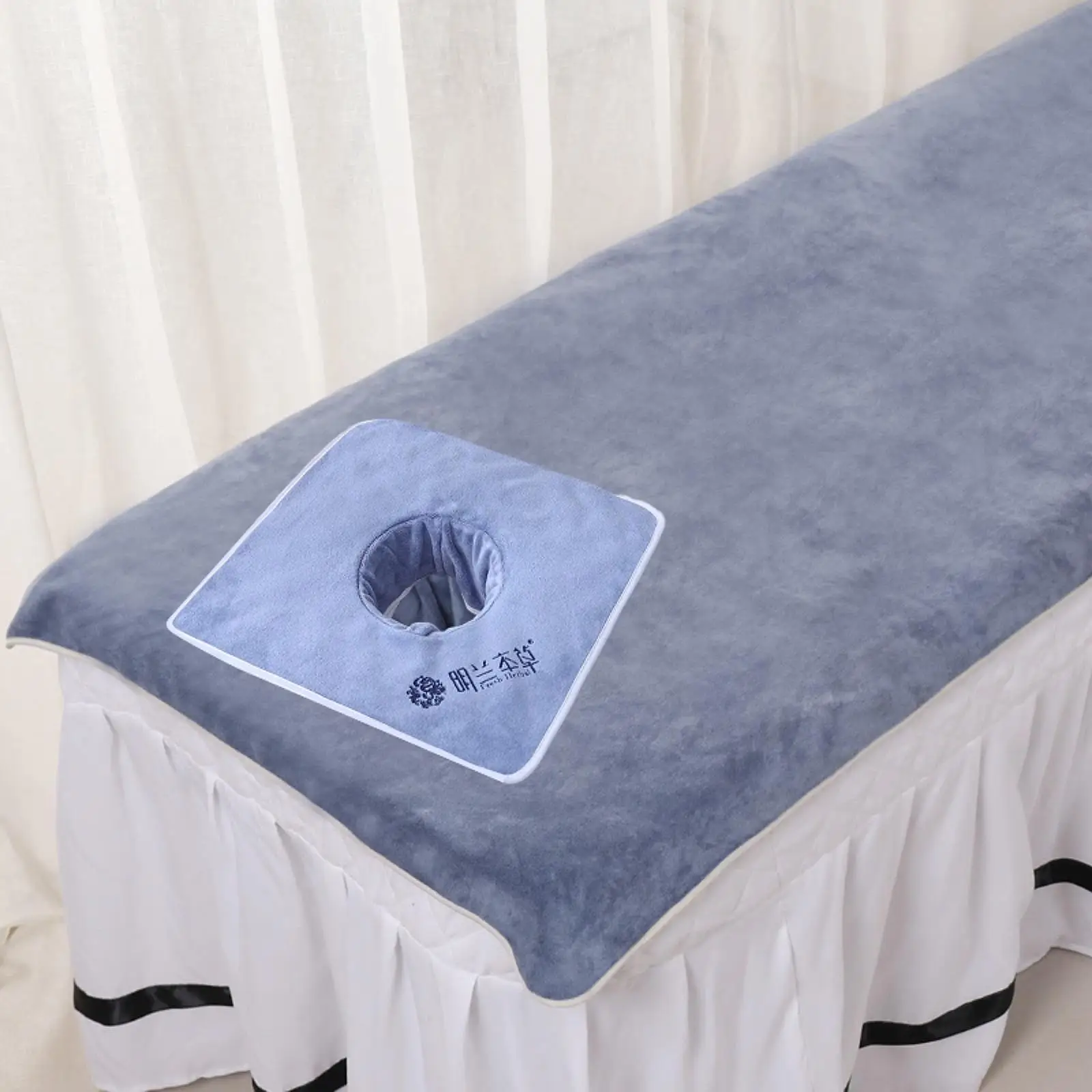 SPA Towel with Face Hole with Face Hole Massage Bed Cover Massage Bed Sheets Steam Massage Towel for Salon Table SPA Beauty Bed