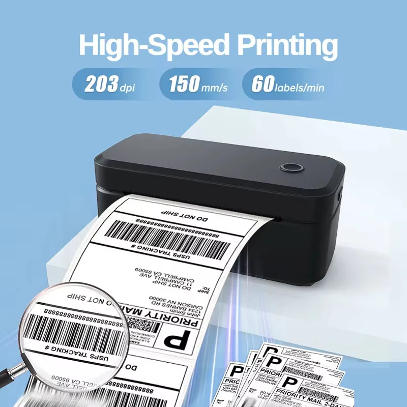 데스크탑 프린터 X4 휴대용 열전 사 프린터 Bluetooth 20-80mm 라벨 전사 용지 사무실 홈용 무 잉크 라벨 프린터 NEW