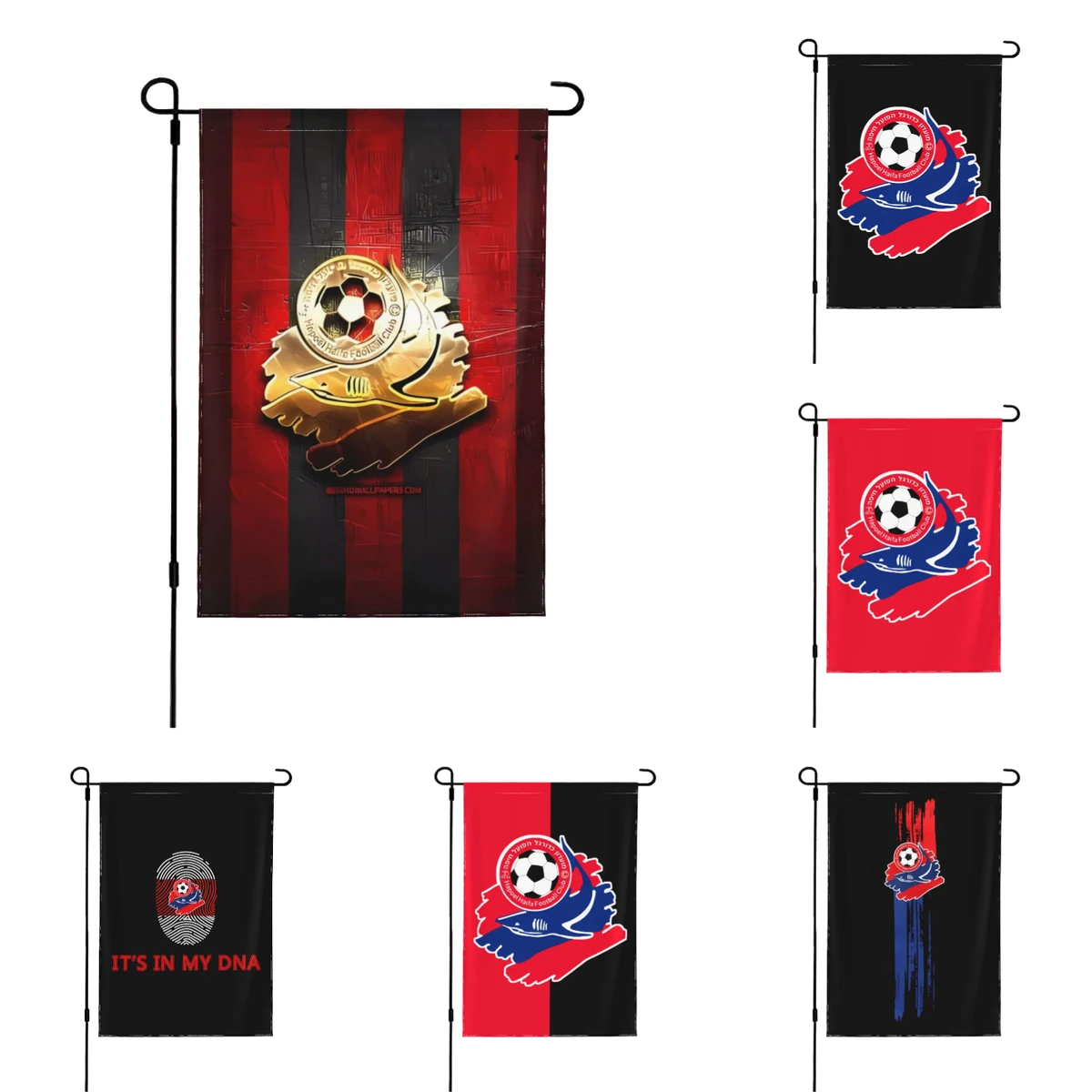 

Hapoel Haifa Garden Flag Double-sided Printing Decorative Flags Yard Banner Holiday Flag Party Outdoor Home signs