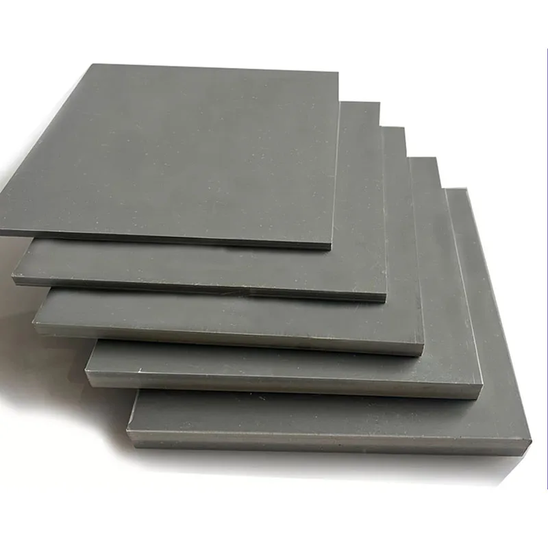 Grey PVC Plate Thick 3/4/5/6/8/10/12/15/20/25mm Plastic Board Hard PVC Sheet Flame Retardant Insulation Board