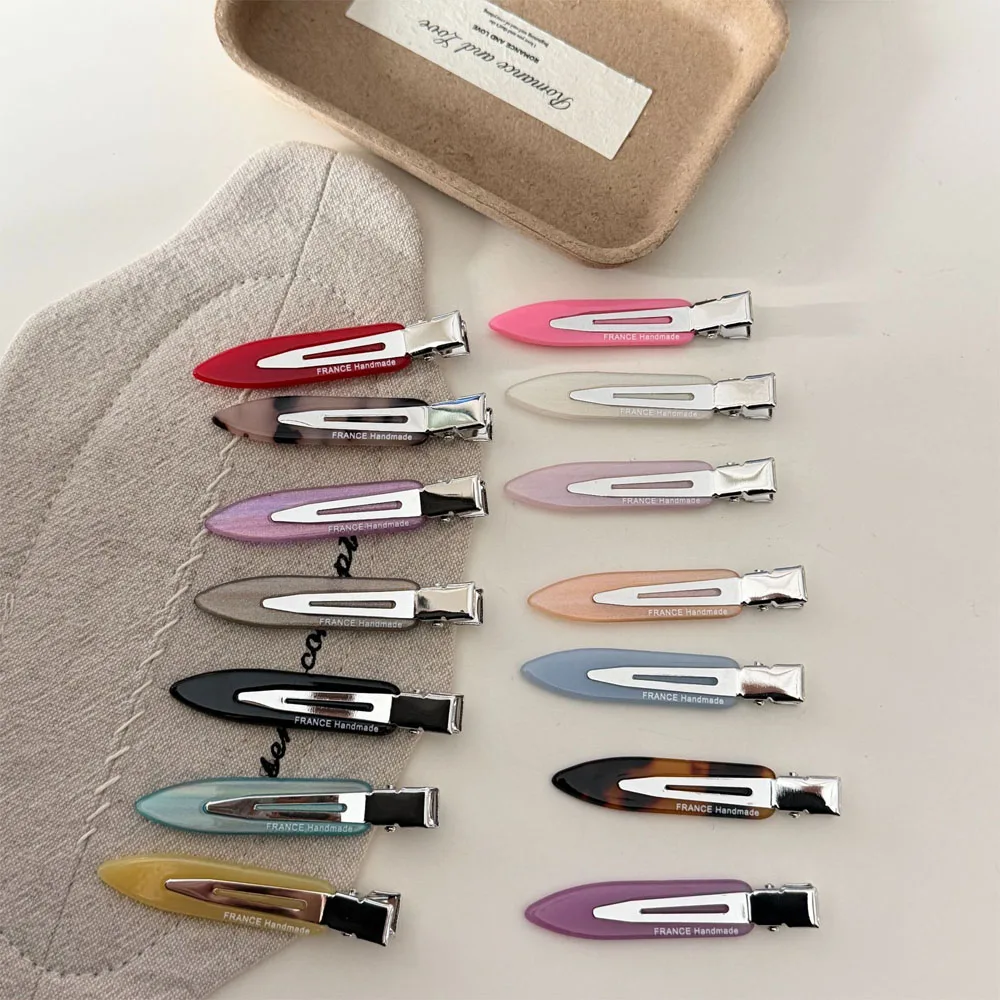 5pcs Korean New Style Seamless Hair Clip Basic Versatile Makeup Clip Bangs Broken Hair Clip Side Clip Y2k Hair Accessories Gift