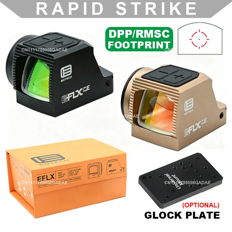 EOTECH ELFX-CE Closed Emitter 1x 40MOA Mini Pistol Handgun Reflex Sight Fully Enclosed Hunting Rifle Scope DPP&RMSc Footprint