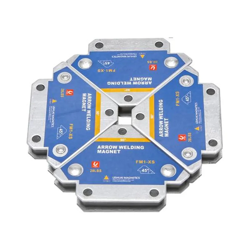 Supports de soudage magnétiques, soudure d'angle, fixateur de soudure, positionneur, maintien en ferrite, outils de localisation auxiliaires, 50kg, 4 pièces