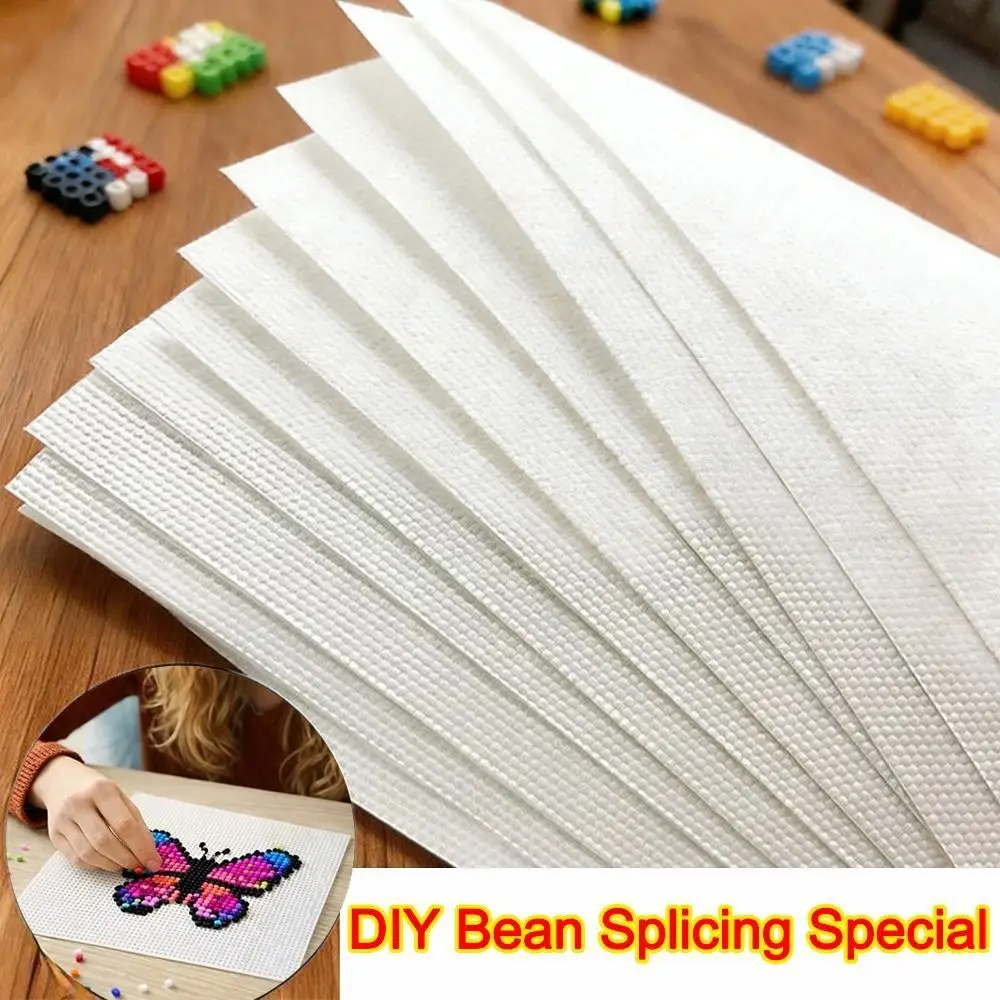 35*25cm Perler Beads Baking Cloth Handmade Transparent Iron-on Mat DIY Toy Accessories Heat Press Paper for Photo Perler Beads