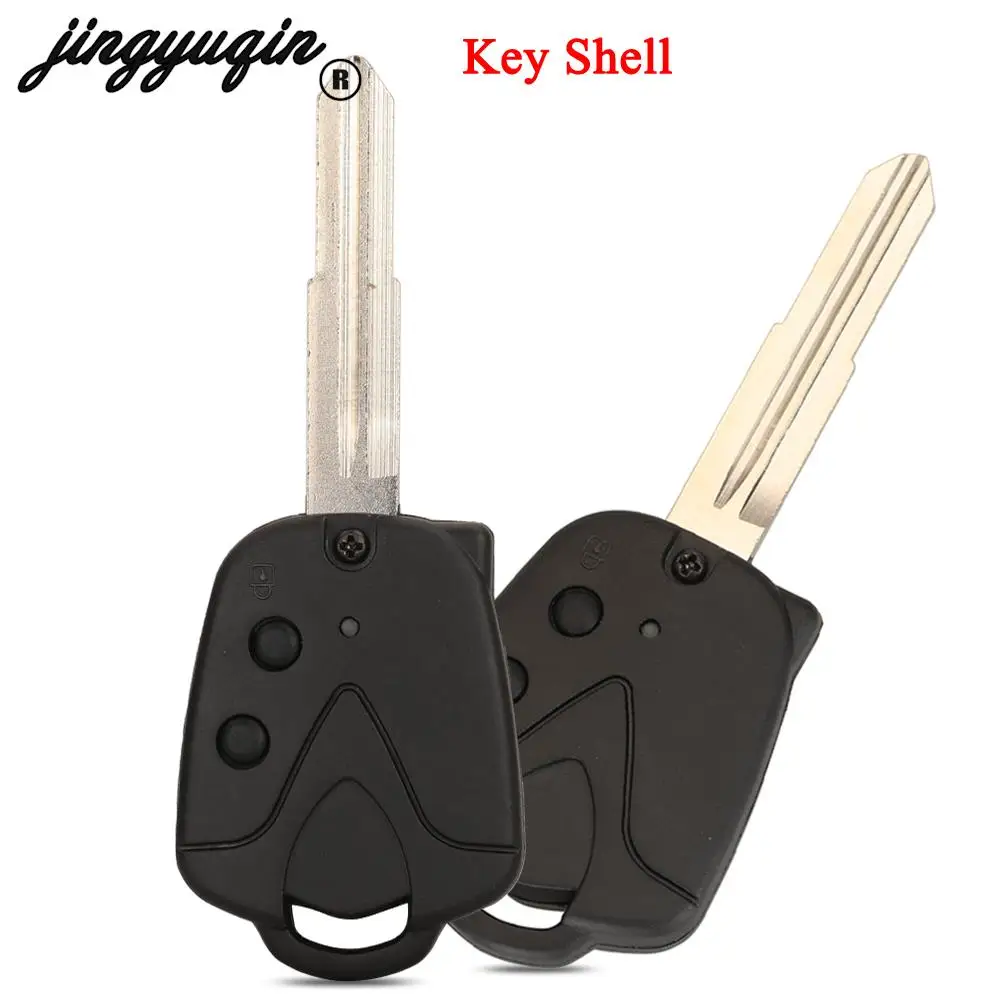 

jingyuqin 2 Buttons Transponder Remote Car Key Case Shell For Proton Malaysia Fob Replacement