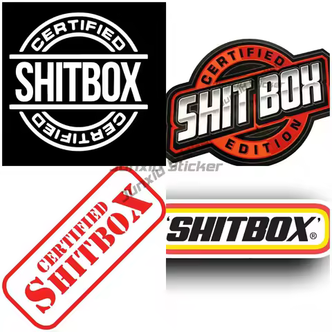 Certified ShitBox Edition Funny Decal Sticker Vinyl Window Car Truck Broken Jdm Scratch-Proof Sunscreen