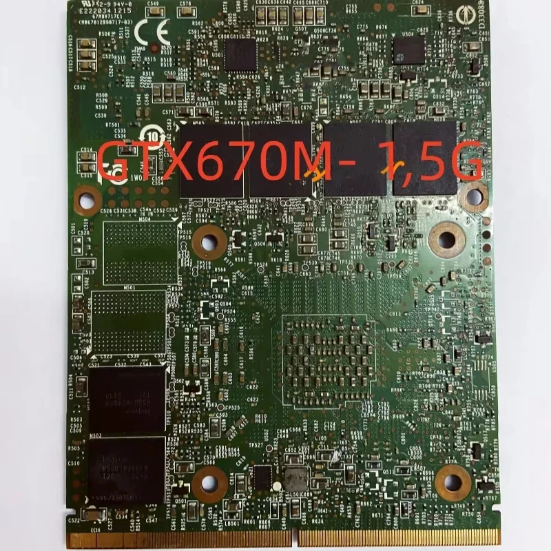 

Подходит для видеокарты MS-1W051 MS1W051 1W051 GTX670M 1.5G N13E-GS1-LP-A1