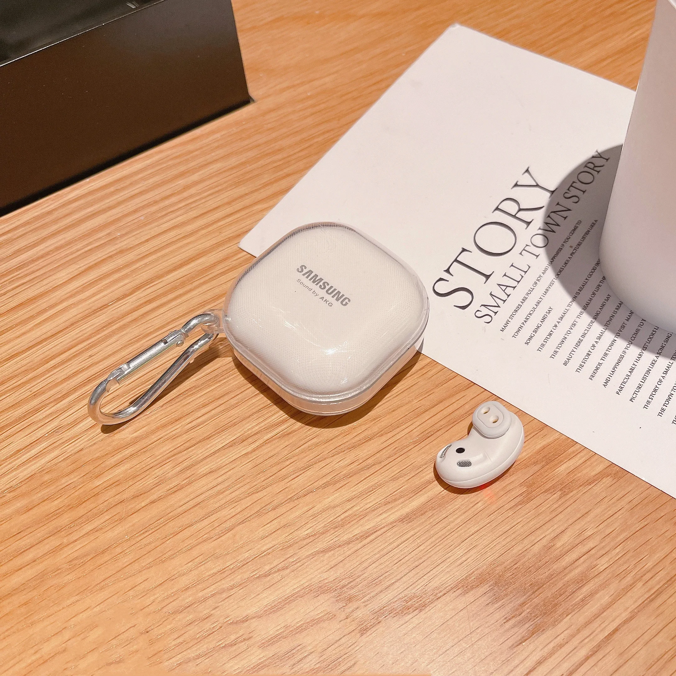 Für Samsung Galaxy Buds Live 2 Pro 2 FE Hülle Einfache und Transparente TPU-Kopfhörerhülle Zubehör-Abdeckung – Detail 4