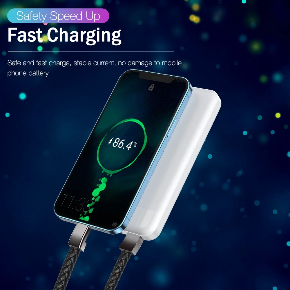 Portable bracelet Fast charging cable suitable for iPhone 11 12 13 14 Pro Max Samsung Huawei Xiaomi USB Micro Type-c Data Line