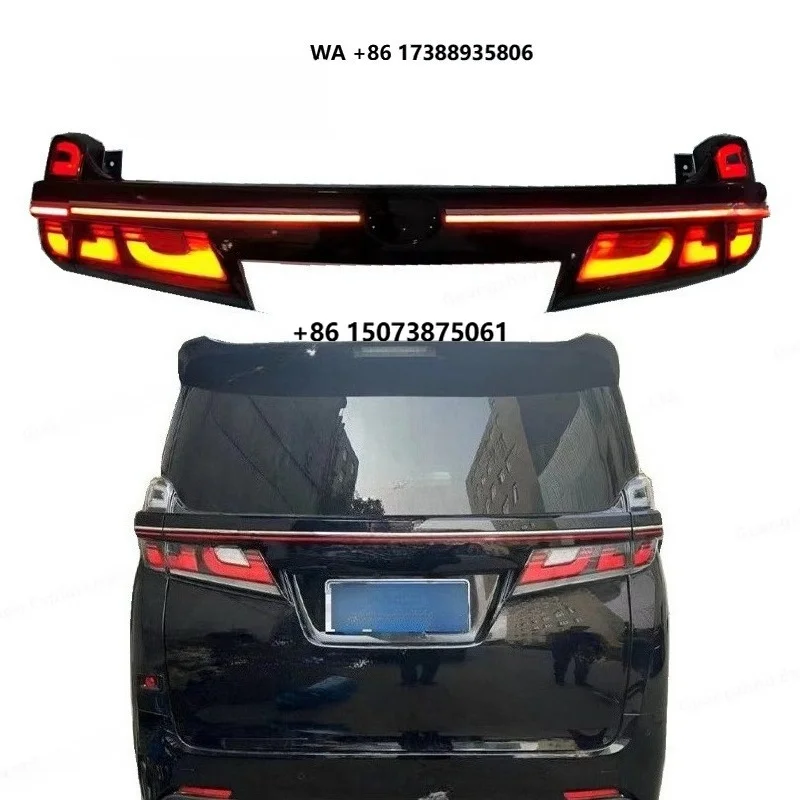 Car Retrofit LED Tail Lamp for Vellfire 2015-2022 Upgrade to 2023 Brake Reverse Signal Light Accessories for Vellfire Taillight