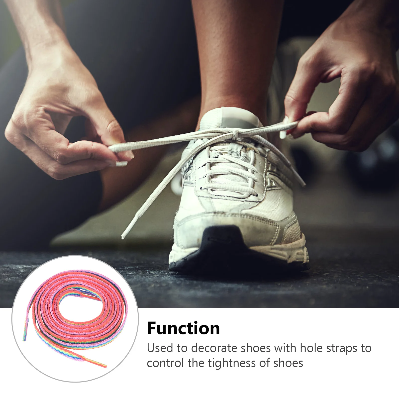 

Радужные шнурки в полоску, плоские шнурки, спортивные яркие цвета, повседневные шнурки для кроссовок, прочные, прочные, эластичные
