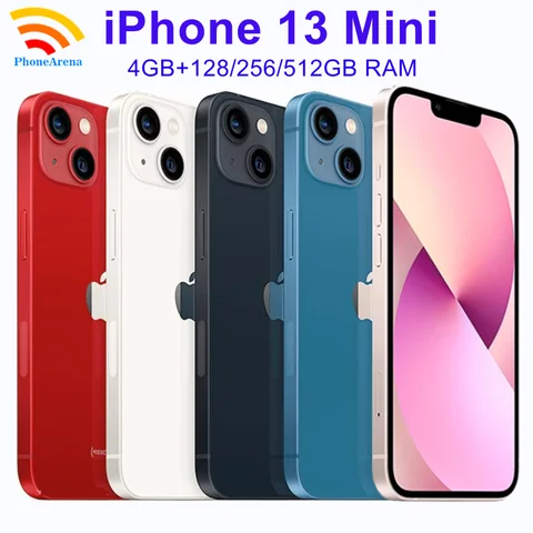 98% nuevo Original iPhone 13 Mini 5G 128GB 256GB ROM 5,4 "Super Retina XDR OLED Dual 12MP A15 Face ID teléfono móvil 13mini