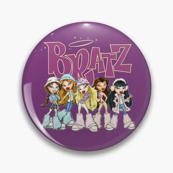 Bratz  Soft Button Pin Funny Fashion Hat Women Badge Jewelry Clothes Cute Collar Metal Gift Brooch Decor Lapel Pin Creative