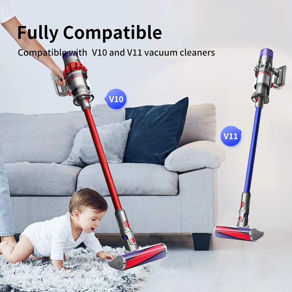 

Soft Roller Cleaner Head for Dyson V7 V8 V10 V11 V15 Cordless Vacuum Cleaners Head Replacement for Hard FloorJADD