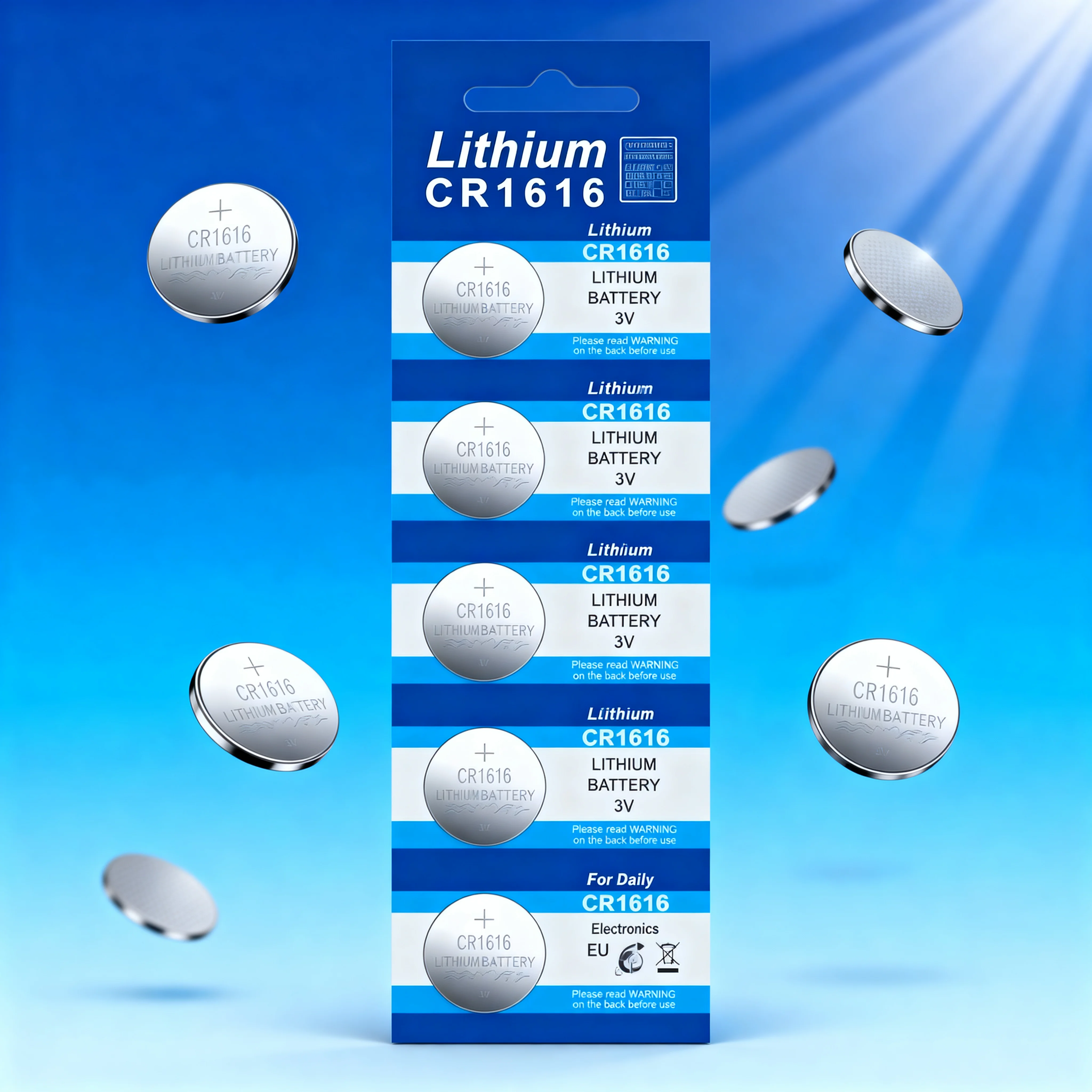 3V CR1616 LM1616 DL1616 BR1616 5021LC Lithium Button Coin Cell Battery for Car Key Remote Watch Calculator Scale