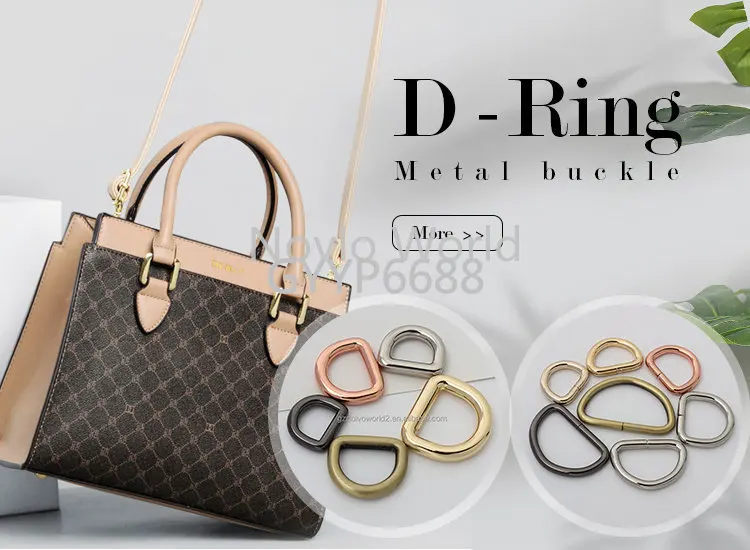 20 25 32 MM Thin Metal D Ring Pin Buckles For Handbag Purse Backpack Bag Straps Rectangular Buckle Adjuster Hardware Accessories