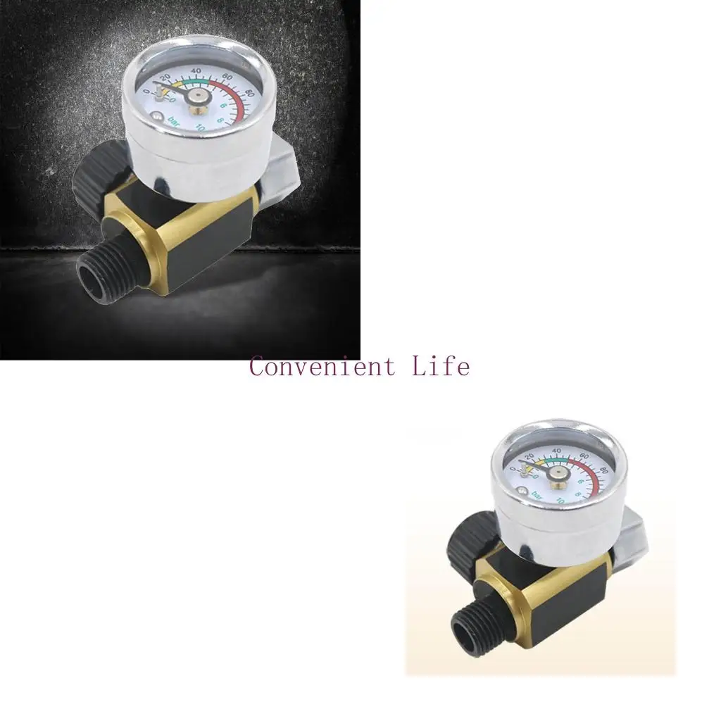 

L1EE 1/4 Inch Air Filter Pressure Regulator for w/ Pressure Gauge and Oil Water Separator Air Compressor Regulator for Spray