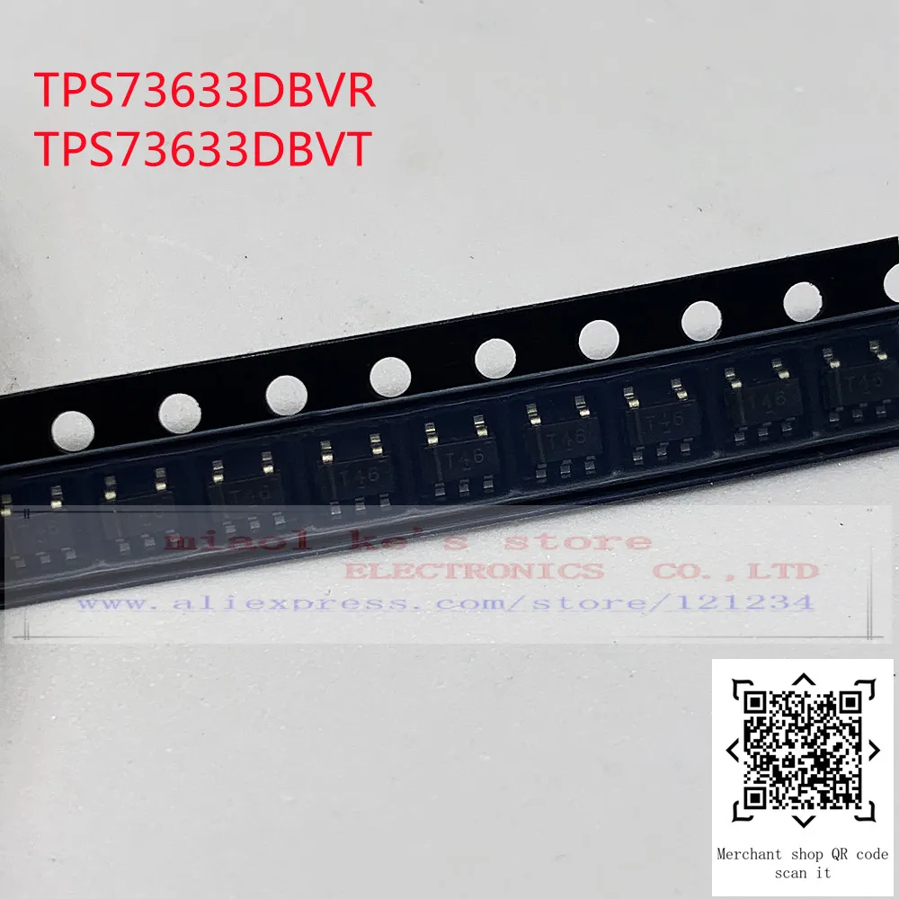 [10pcs]100%New: TPS73633DBVR TPS73633DBVT TPS73633DBVRG4 mark：T46 - Single Output LDO 400mA Adj(1.2~5.5V)