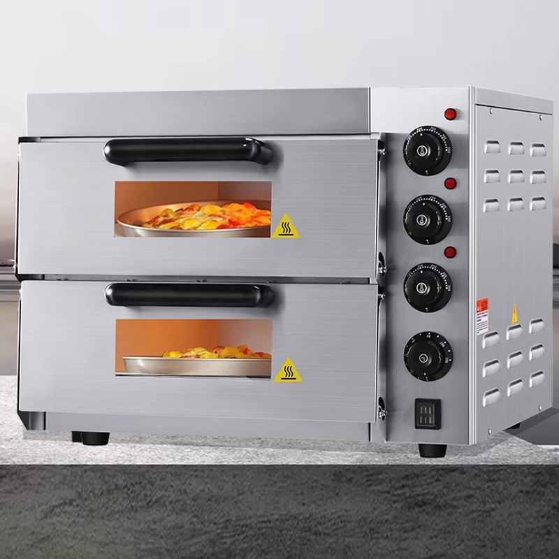 Double Layer High-Capacity Egg Tart Oven Commercial Stainless Steel Pizza Baking Machine