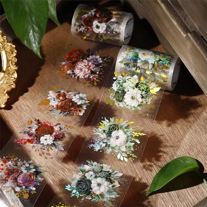 1 ロール 2 メートル園芸植物用品元帳 DIY 材料循環ステッカー接着剤ステッカースクラップブック 60 ミリメートル * 2 メートルテープペットミッドナイト