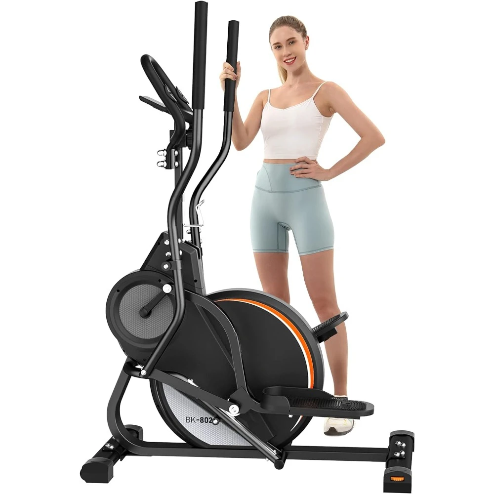 Cardio Elliptical Machine, 3-in-1 & Stair Stepper, Total Body Fitness Cross Trainer with Hyper-Quiet Magnetic Driving System