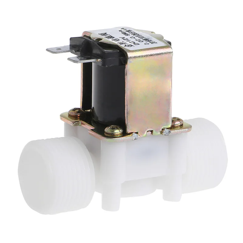 3/4 "DC 12โวลต์PP N/Cโซลินอยวาล์วไฟฟ้าน้ำควบคุมDiverterอุปกรณ์