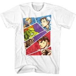 Street Fighter Collage t-shirt da uomo Capcom Zangief Vega Blanka Sagat