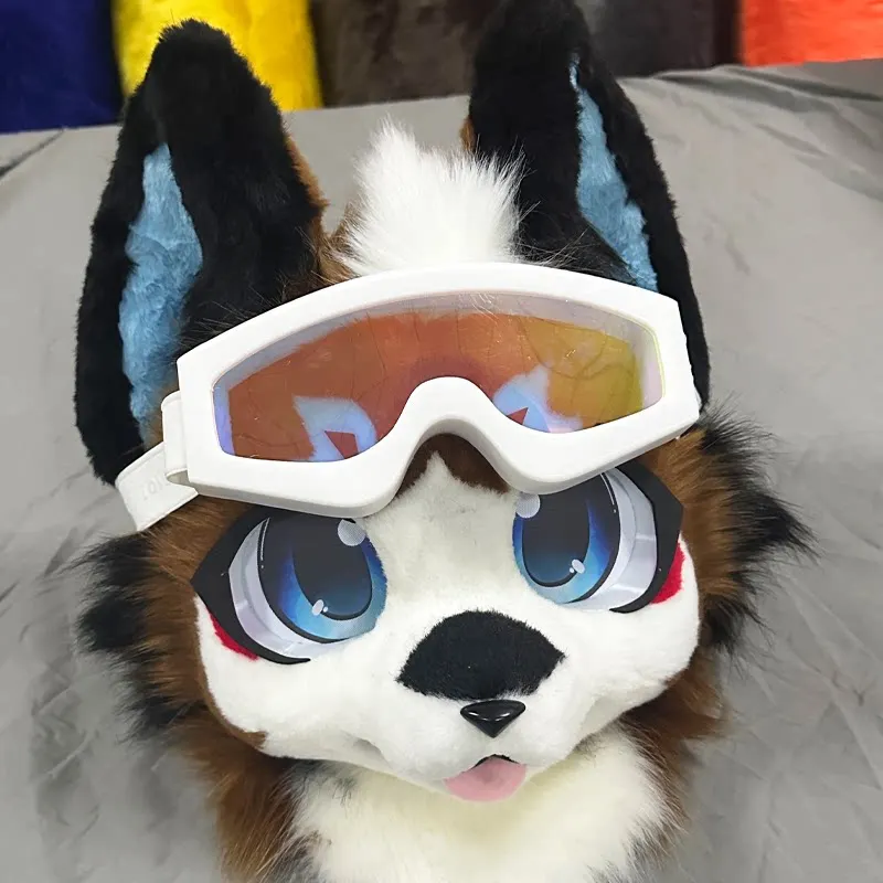 Large Size Safety Goggles Fursuit Headset Accessories Cosplay Props Large Size Goggles Strap Headset for Animal Costume